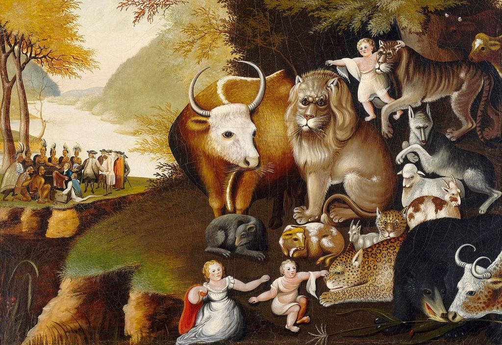 Peaceable Kingdom - Edward Hicks (1834)